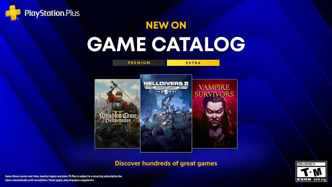 Августовский каталог игр PS Plus пополнится Helldivers 2, Vampire Survivors и Kingdom Come Deliverance 2