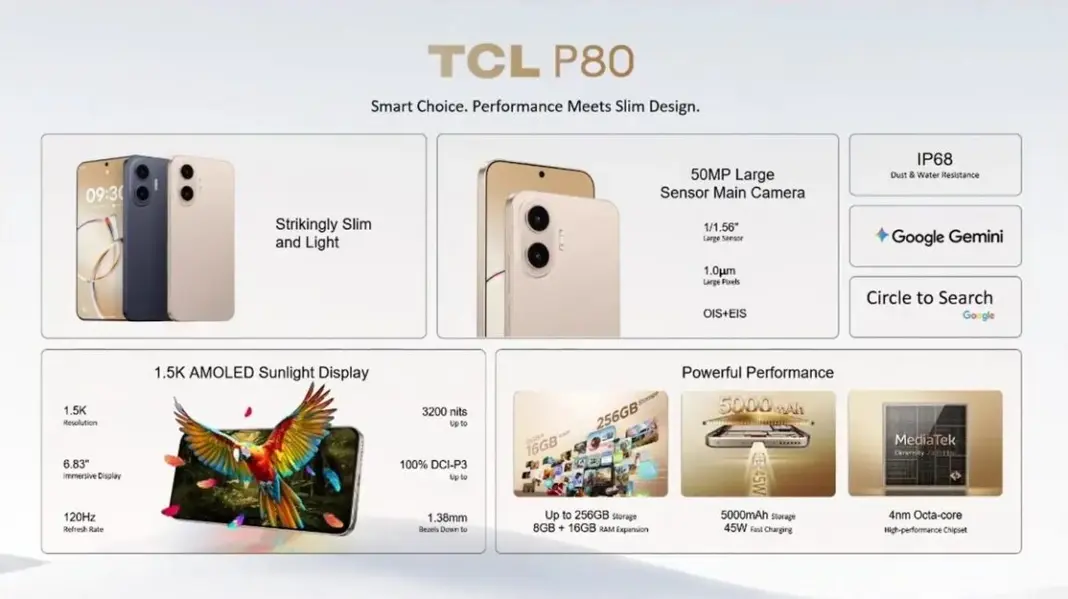 TCL P80 Ultra: технология NxtPaper теперь с OLED-экраном
