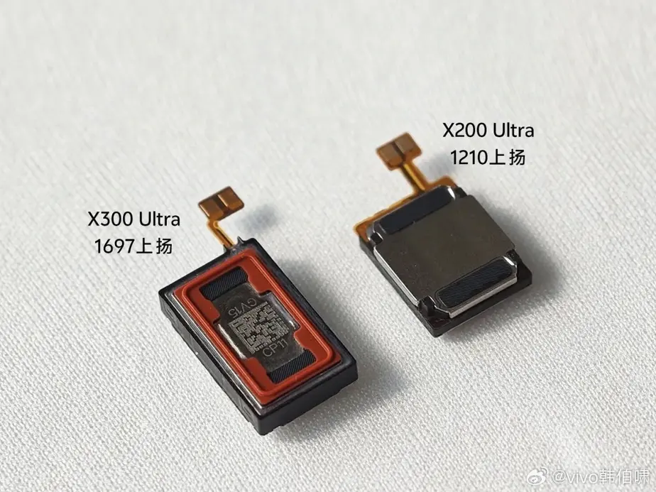 Апгрейд звука Vivo X300 Ultra: динамик крупнее в 3 раза, направленная запись и ИИ-шумоподавление