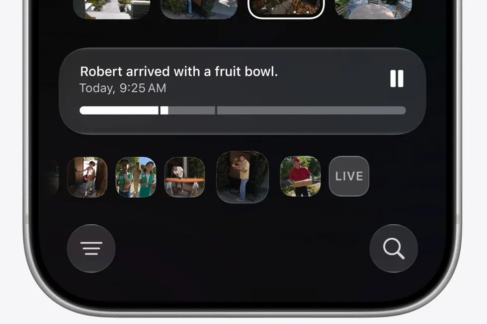 Этой осенью искать записи с камер Apple Home можно будет с помощью ИИ