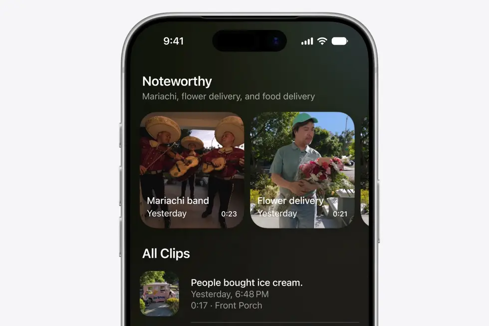 Этой осенью искать записи с камер Apple Home можно будет с помощью ИИ
