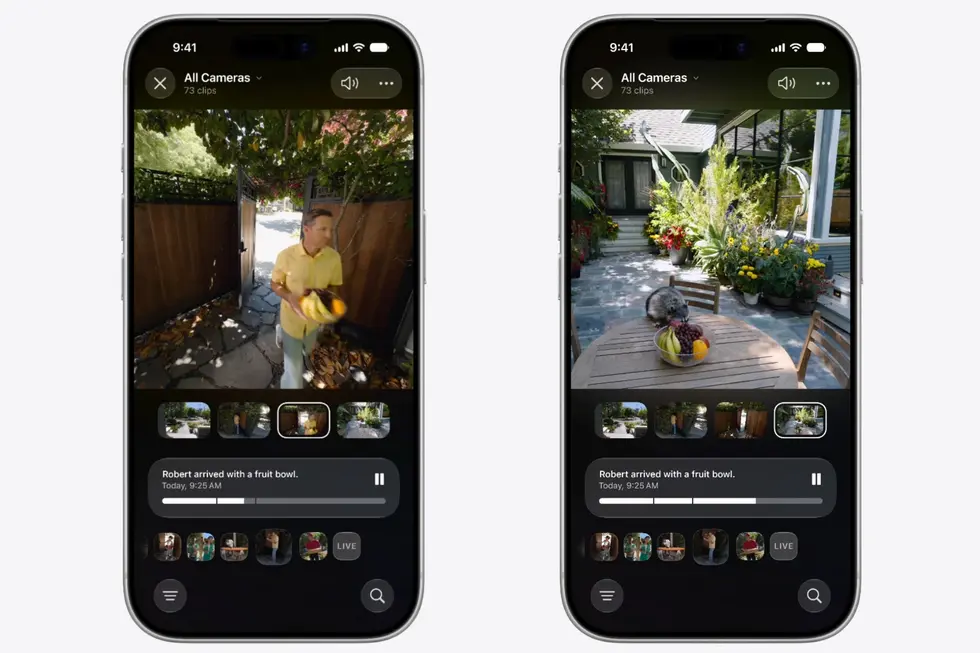 Этой осенью искать записи с камер Apple Home можно будет с помощью ИИ