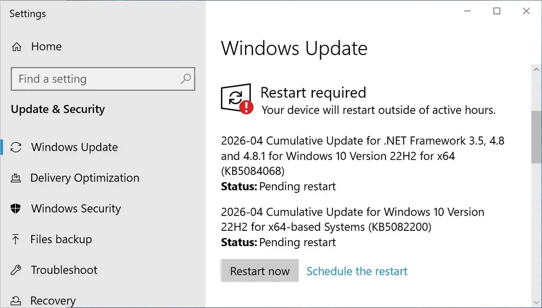 Microsoft выпускает обновление безопасности Windows 10 KB5082200 с расширенной поддержкой