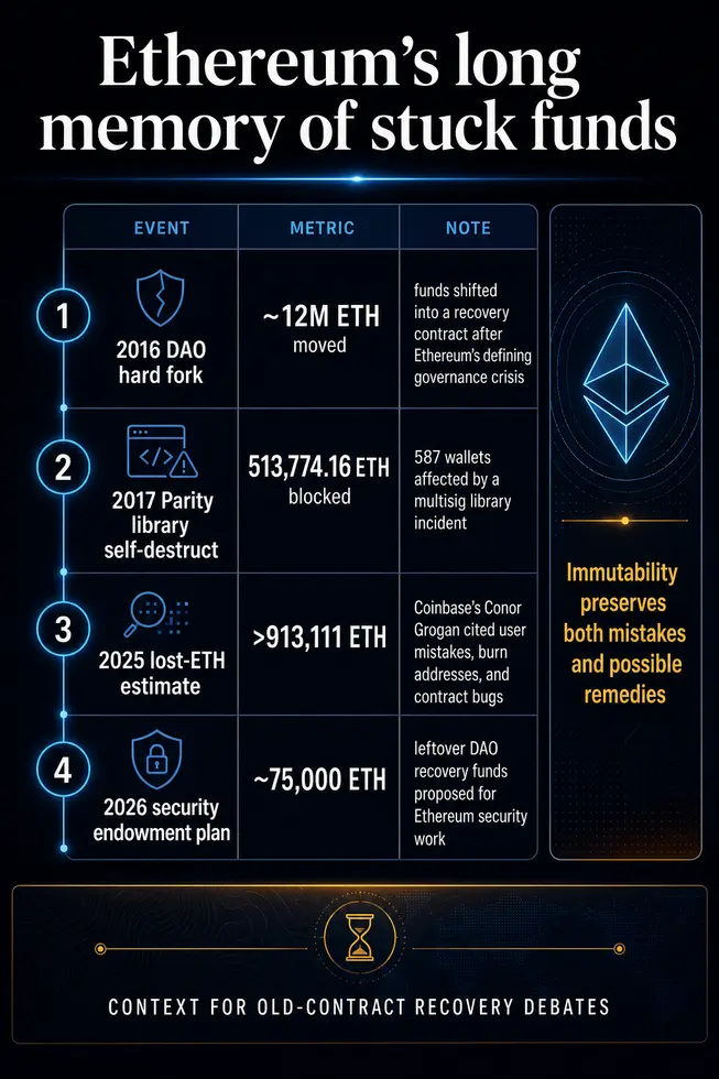 Провальное Ethereum ICO 2016 года неожиданно «разблокировало» 1003 ETH через самоэксплуатацию
