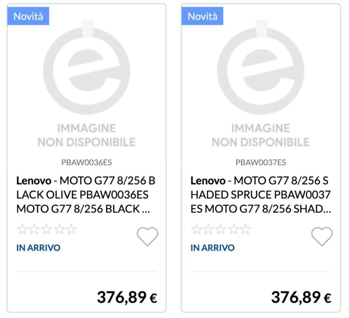 Утечка цен и конфигураций Motorola Moto G17, G77 и Edge 70 Fusion