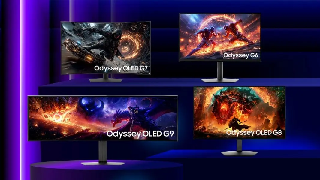 Samsung представила изогнутый 49-дюймовый игровой &laquo;OLED&raquo;-монитор с частотой 360 Гц, а также 27-дюймовый &laquo;IPS LCD&raquo;-монитор с частотой 1 100 Гц.