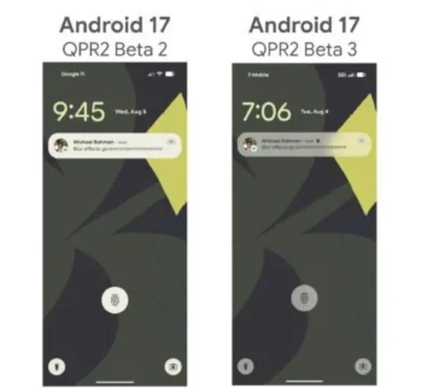 &laquo;Android 17 QPR2 Beta 3&raquo; добавляет больше эффектов размытия и позволяет менять порядок быстрых настроек