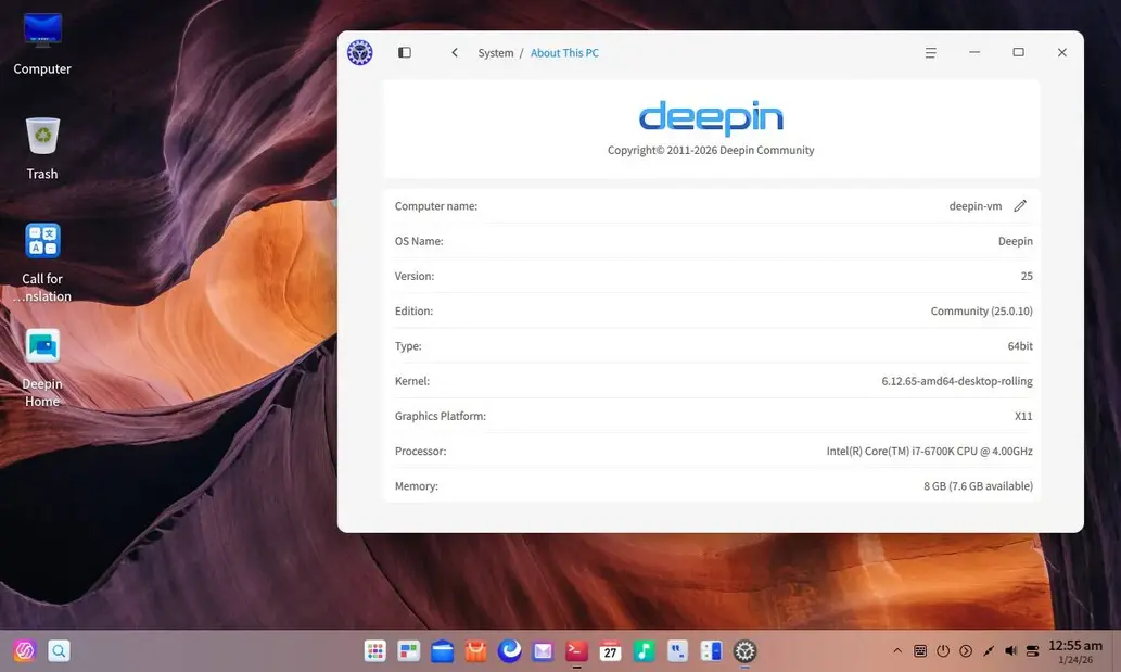 Китайская Deepin Linux получила стильный рабочий стол и, конечно же, встроенный AI