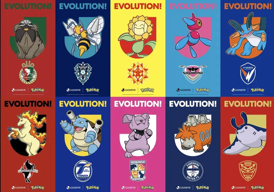 У каждой японской футбольной команды появился свой официальный Pokemon