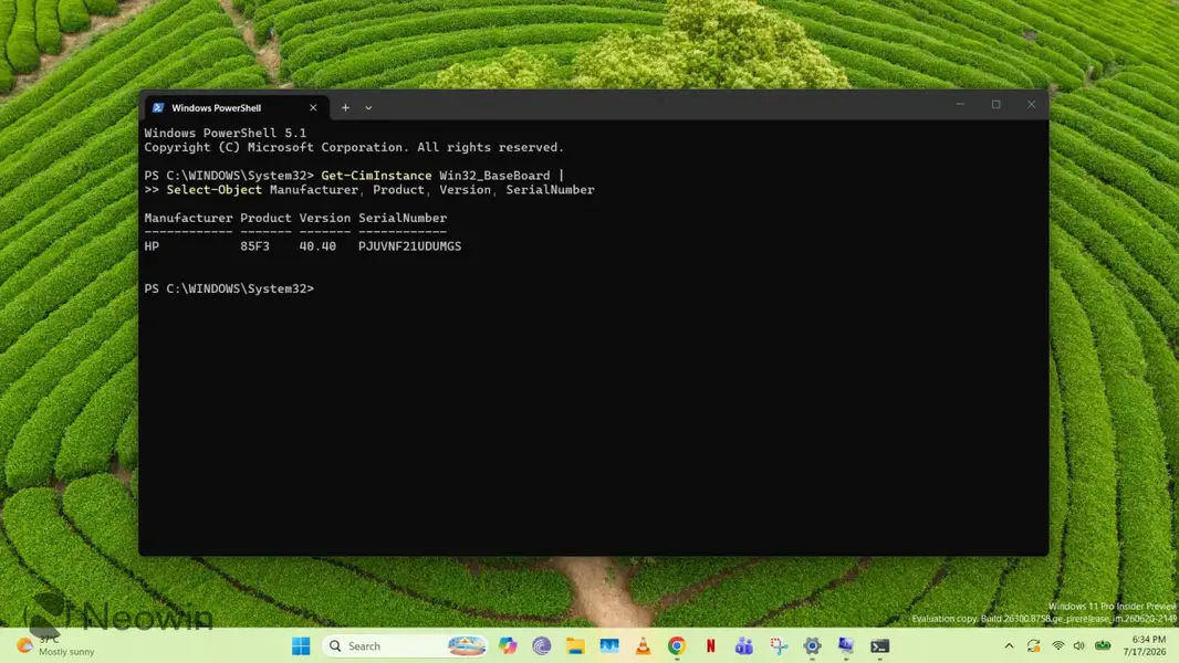 Как узнать модель материнской платы без вскрытия ПК с Windows 11
