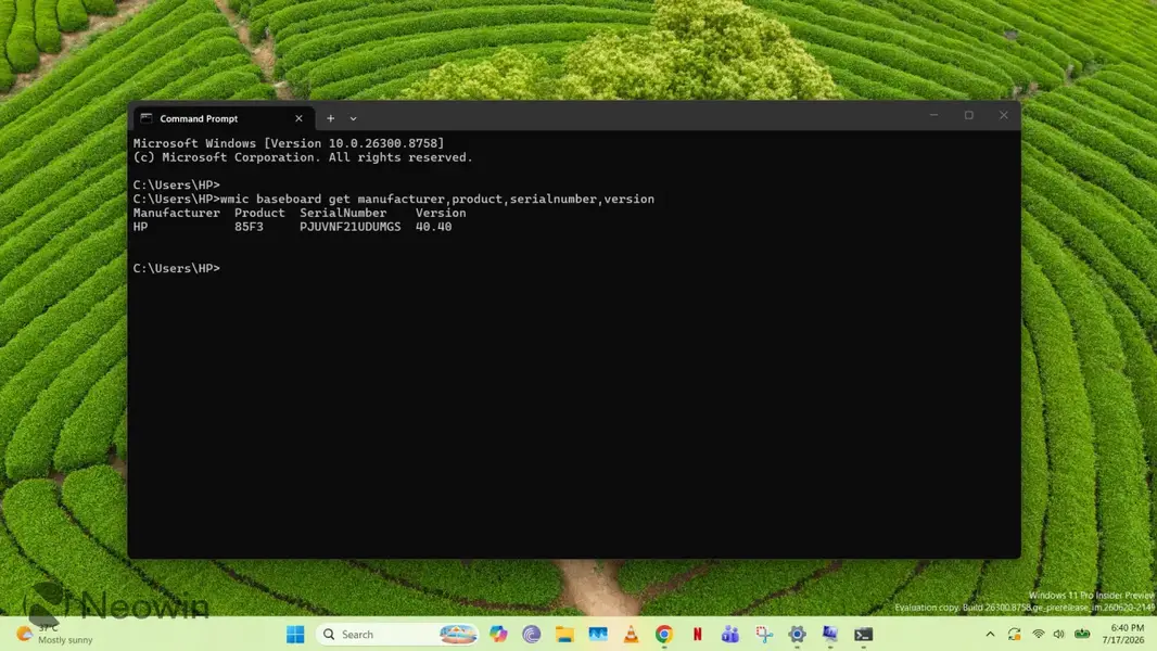 Как узнать модель материнской платы без вскрытия ПК с Windows 11