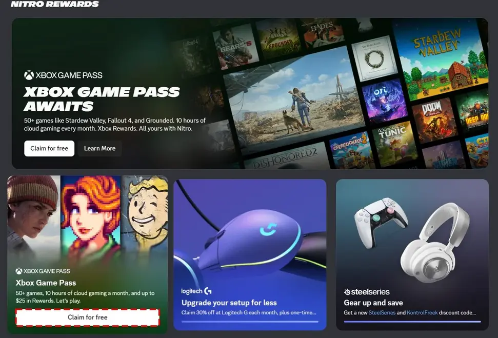 В Discord Nitro теперь входит &laquo;starter edition&raquo; Xbox Game Pass с библиотекой из более чем 50 игр