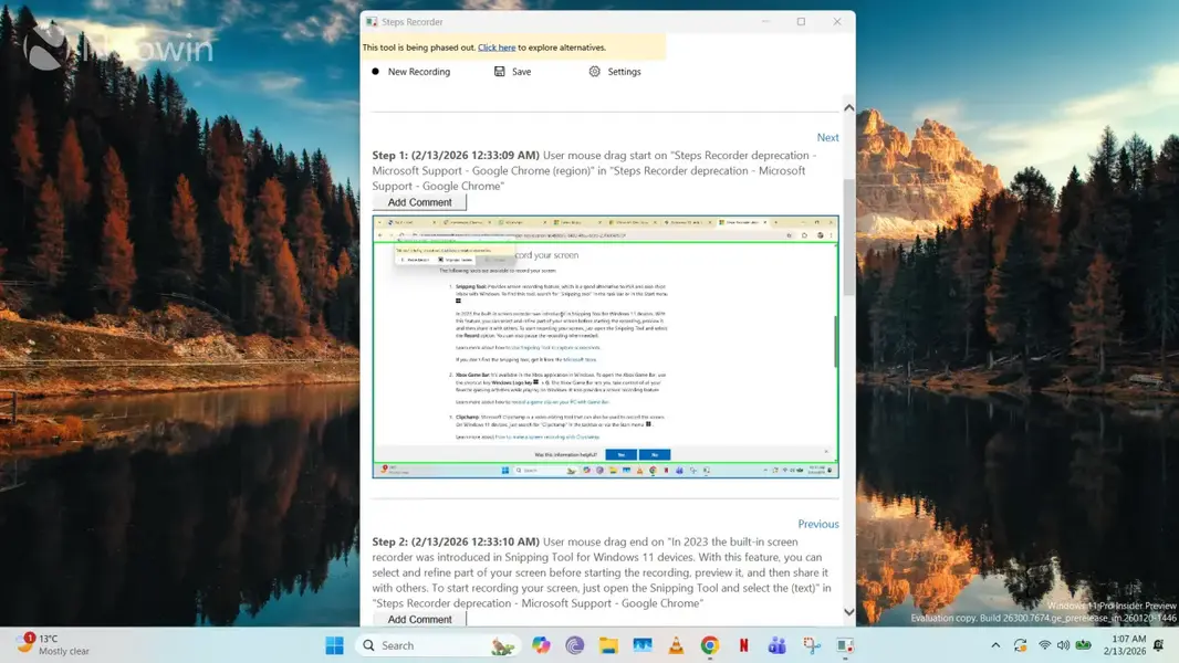 Жаль, что Microsoft признала устаревшим инструмент &laquo;Steps Recorder&raquo; (PSR) в Windows