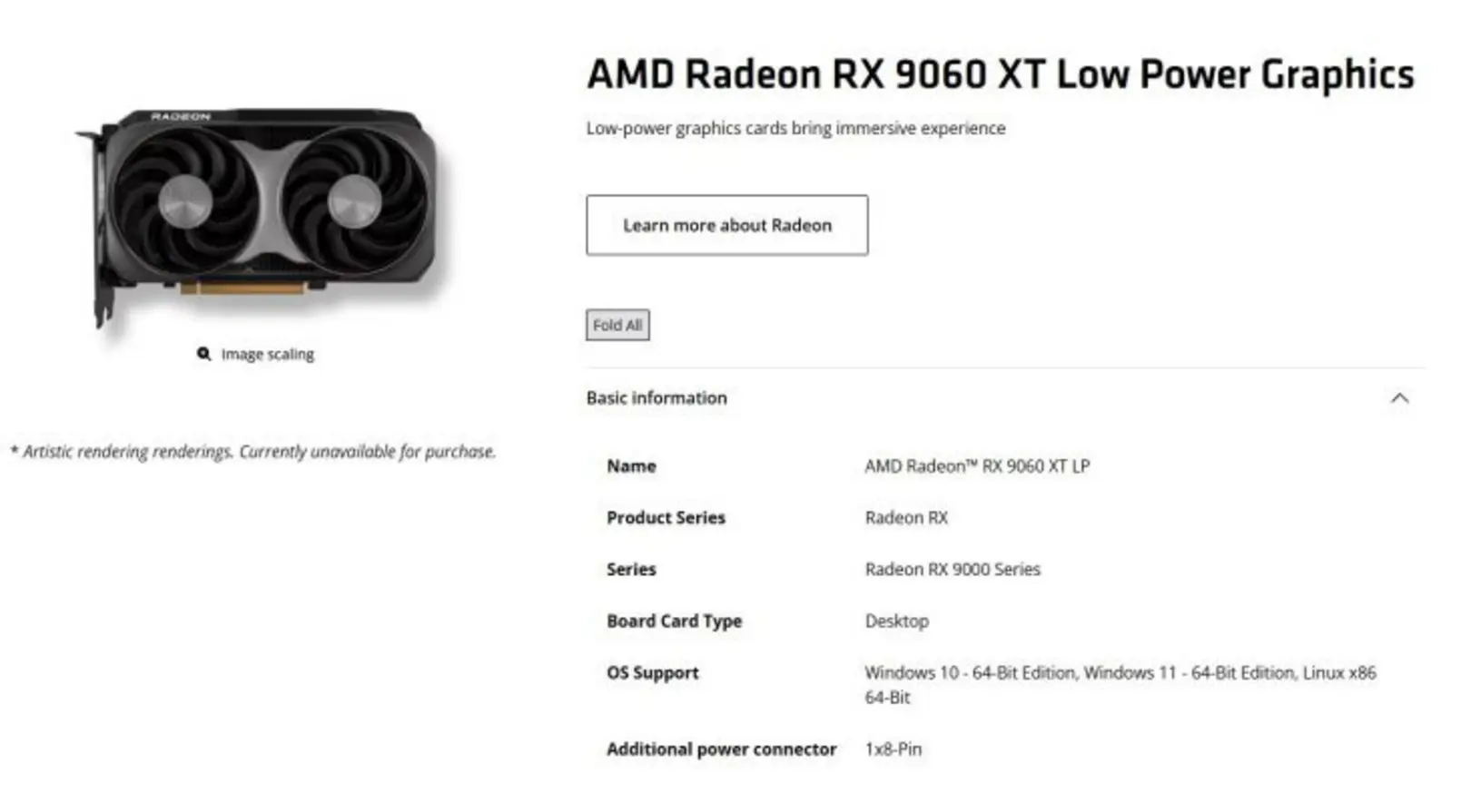 AMD без лишнего шума выпустила энергоэффективную видеокарту Radeon RX 9060 XT с заявленным энергопотреблением 140 Вт