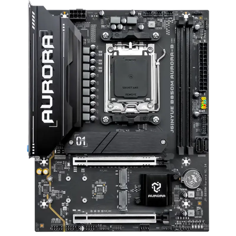 JGINYUE представляет материнские платы Aurora B850 и B650E для AMD AM5 по цене ниже 70 долларов с поддержкой DDR5 до 8000 МТ/с.