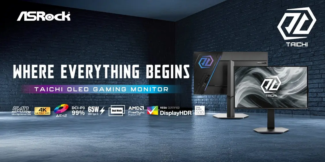 ASRock представила на CES 2026 линейку продуктов: игровые мониторы QD-OLED и WOLED, новые материнские платы, блоки питания, системы жидкостного охлаждения, видеокарту RX 9070 XT White и многое другое в сериях Taichi, Phantom Gaming, Challenger и Rock.