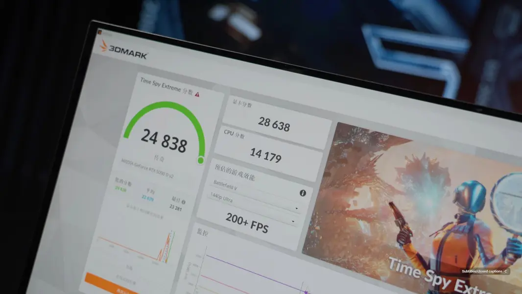 ASUS демонстрирует ROG Matrix RTX 5090 D V2, набирающую более 28 000 баллов в Time Spy Extreme.