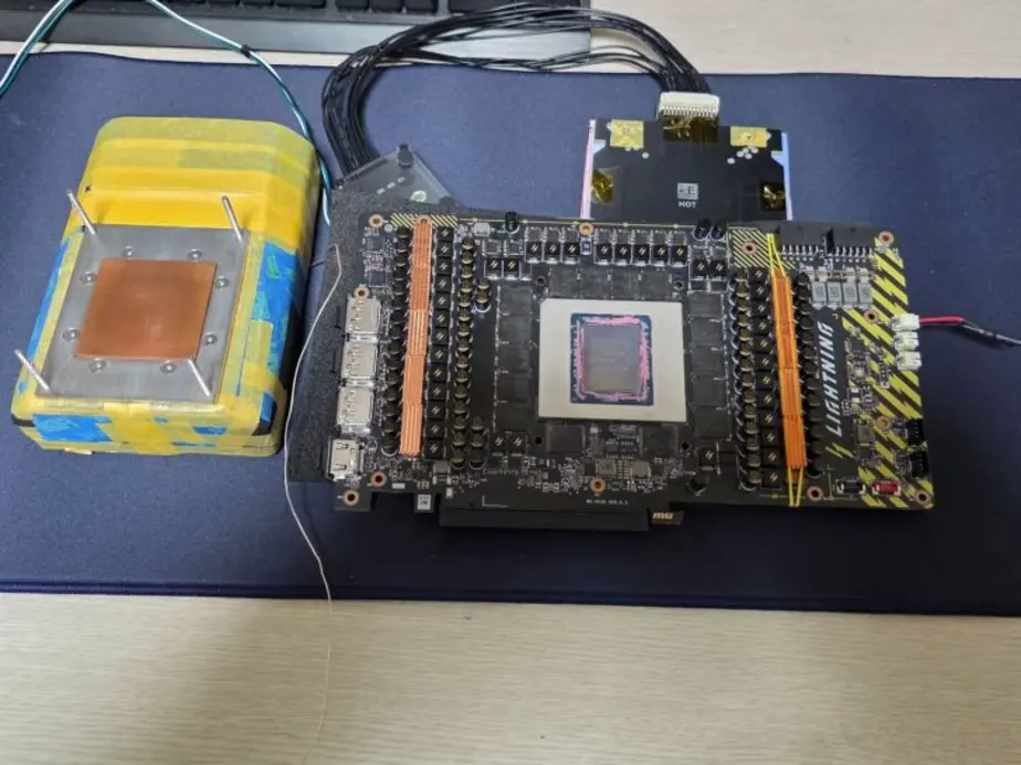 MSI RTX 5090 Lightning Z достигает рекордной частоты графического процессора в 3,75 ГГц, BIOS 