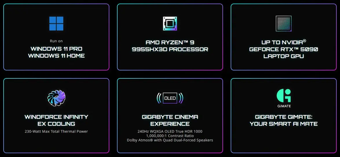 GIGABYTE представляет флагманский AORUS Master 16 на базе Ryzen 9955HX3D, AERO X16 с Ryzen AI 400 Series и игровые ноутбуки A18 PRO на базе процессоров Intel.