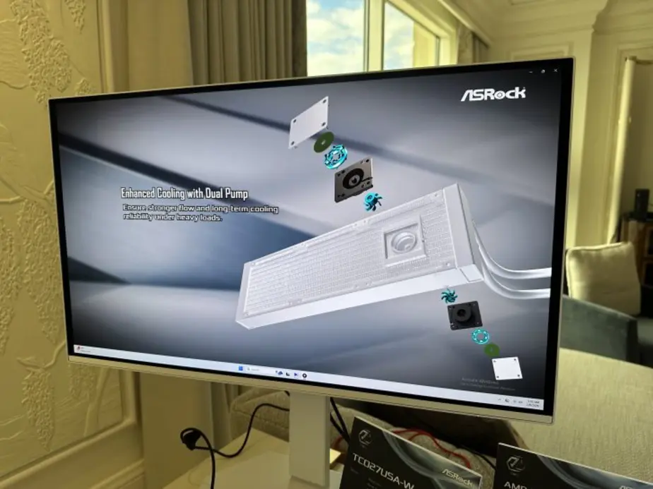 Обзор стенда ASRock на CES 2026: Потрясающие OLED-мониторы, масштабная линейка СЖО для всех, новые экономичные материнские платы Intel и AMD, а также улучшенная защита 16-контактного кабеля.