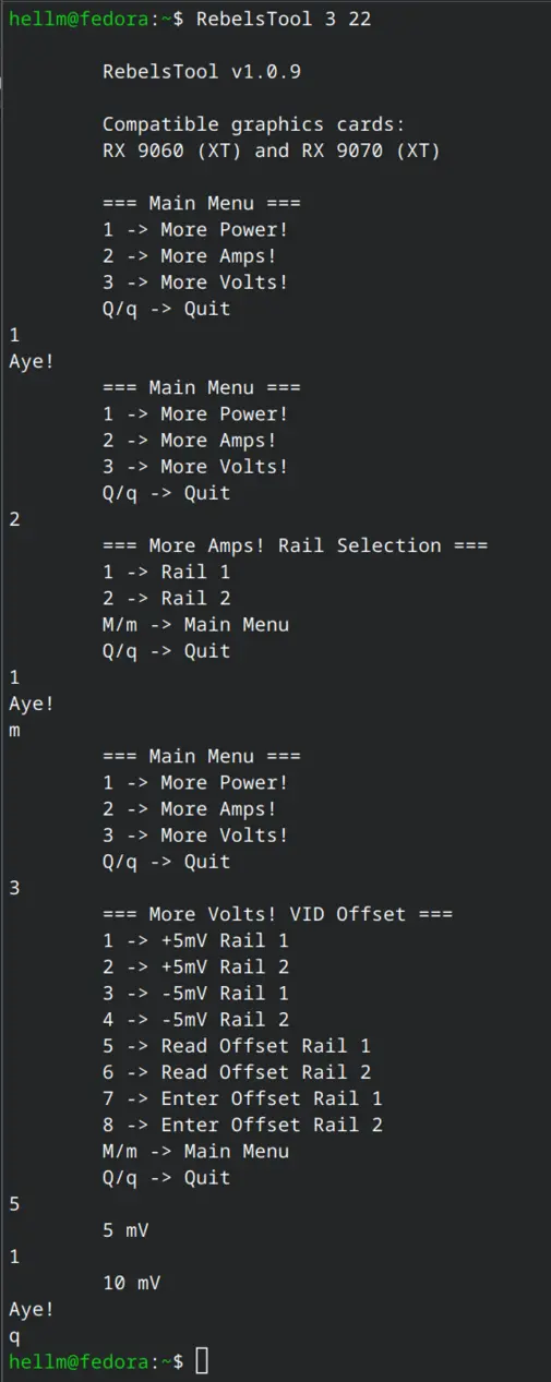 RebelsTool демонстрирует, как Linux по-прежнему раскрывает возможности управления питанием GPU AMD, недоступные в Windows.