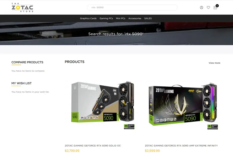 ZOTAC отменяет заказы на RTX 5090 и повышает цены на видеокарты, ссылаясь на &laquo;системную ошибку&raquo;