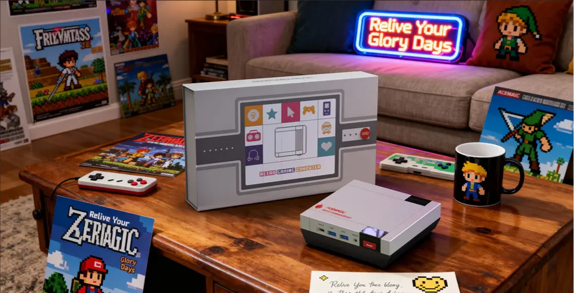 ACEMAGIC выпускает Retro X5 Mini: дизайн в стиле Nintendo NES и мощный Ryzen AI 9 HX 370 внутри