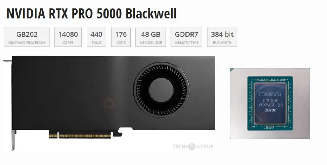 Не только NVIDIA RTX 5090: сообщается, что RTX PRO 5000 Blackwell также лишится части ROPs