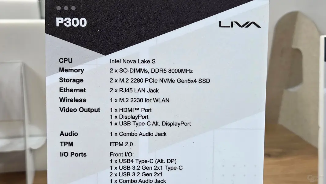 Представлен макет встраиваемого ПК на базе Intel Nova Lake-S: процессоры поддерживают DDR5 8000 МТ/с