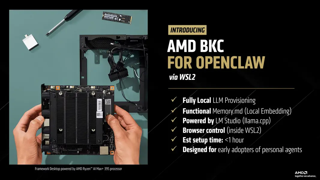 APU AMD Ryzen AI MAX и GPU Radeon AI PRO открывают невероятные возможности в OpenClaw AI Agent