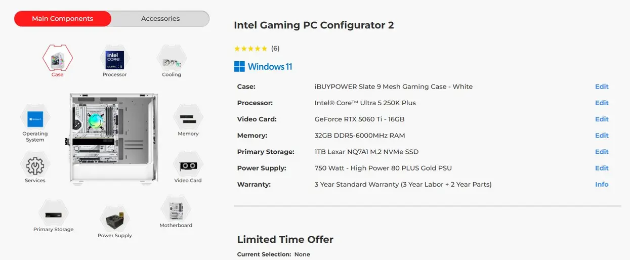 iBUYPOWER анонсирует игровые ПК на базе Intel Core Ultra 200S по цене от $1899