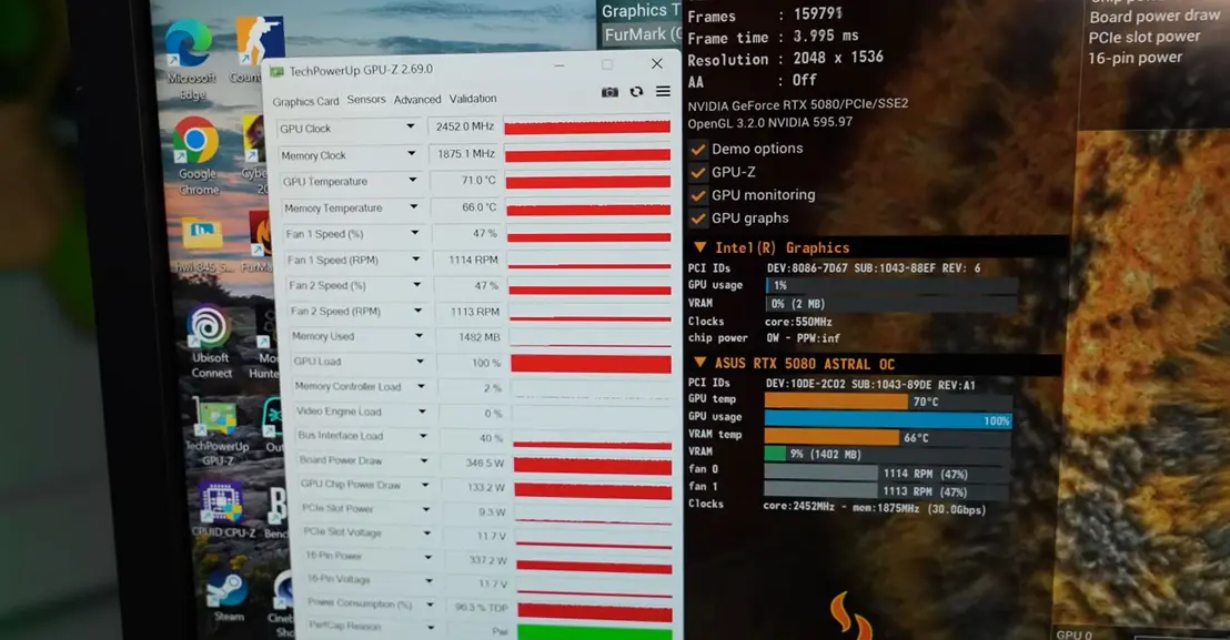 Водоблок Thermal Grizzly Deltamate снижает температуру ROG Astral RTX 5080 почти на 20&deg;C: демонстрация от Der8auer