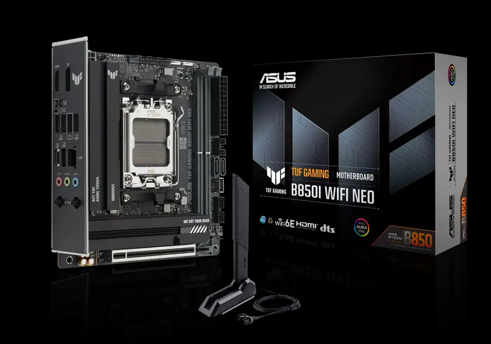 ASUS выпускает доступную Mini-ITX материнскую плату TUF Gaming B850I WIFI NEO для платформы AM5