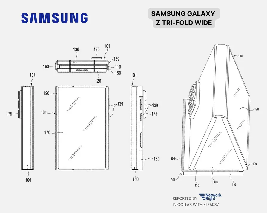 Samsung, вероятно, готовит наследника Galaxy Z TriFold с широким форм-фактором