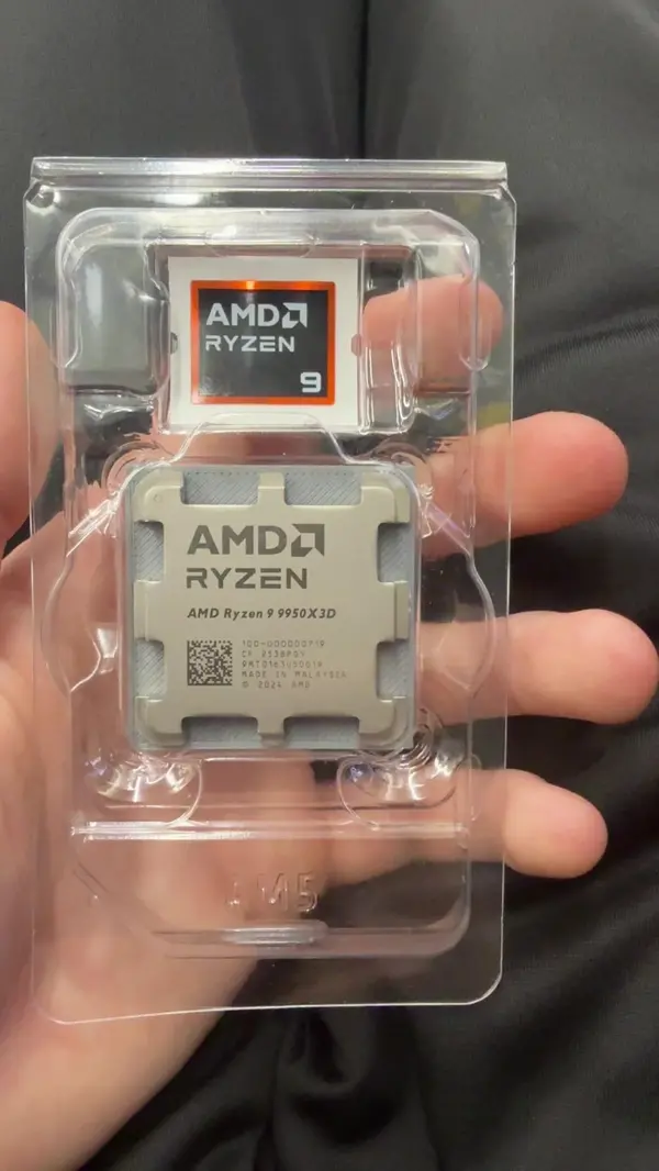 Покупатель заказал Ryzen 9 9950X3D на Amazon, но под крышкой процессора оказалось пусто