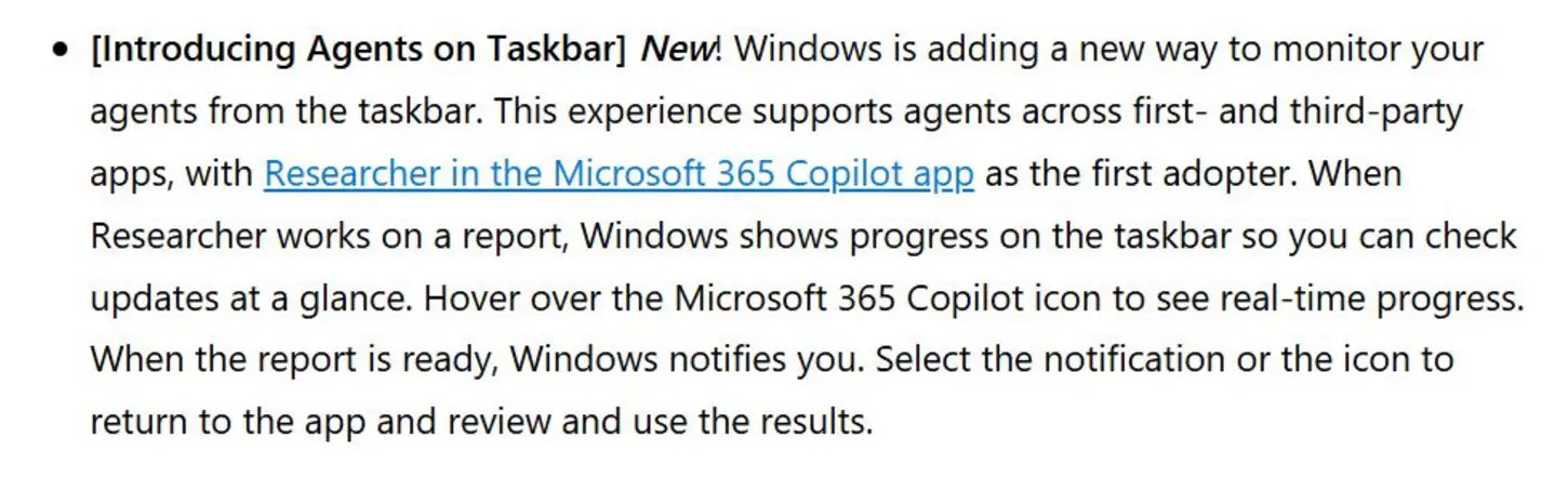 Microsoft втихую открывает панель задач Windows 11 для сторонних AI-агентов, способных управлять вашим рабочим столом