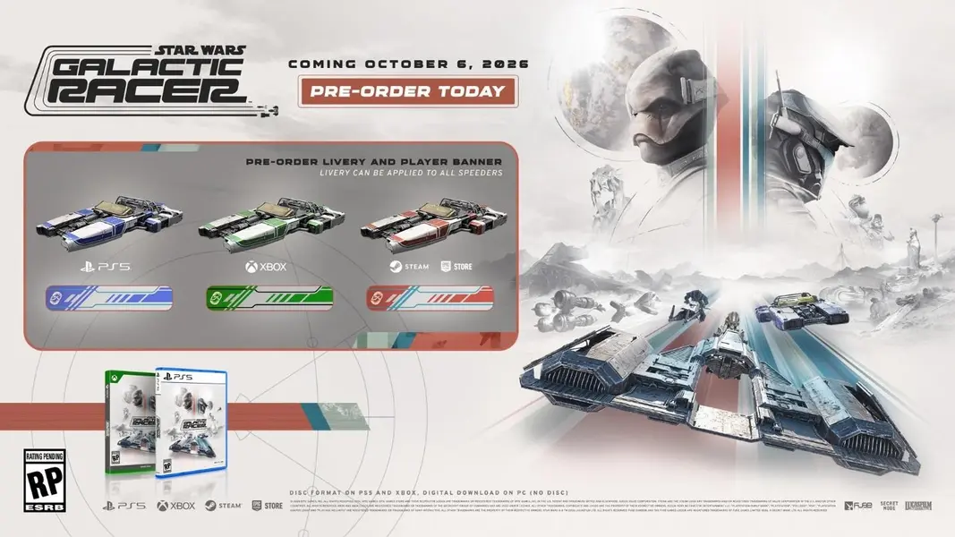 У Star Wars Galactic Racer появилась официальная дата релиза и новый геймплейный трейлер после утечки