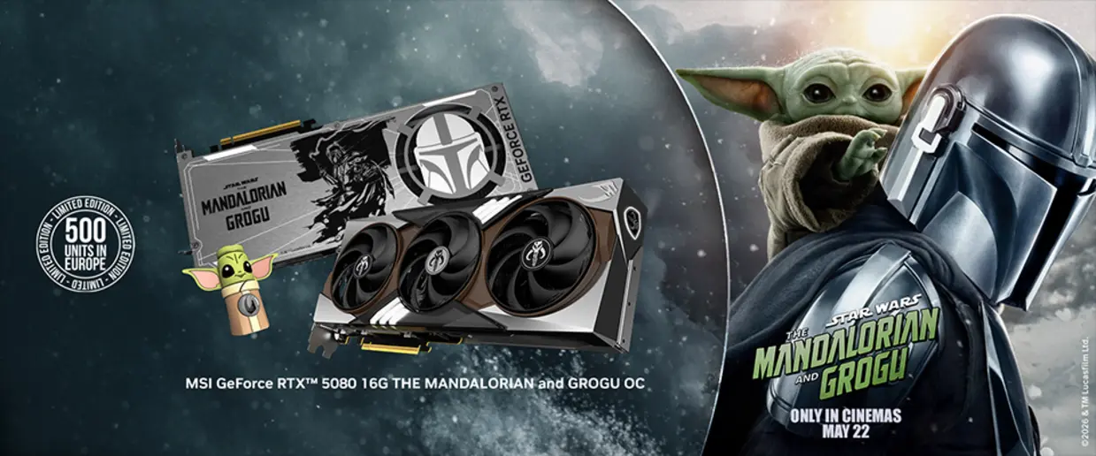 MSI представила RTX 5080 в стиле «Мандалорца» со сменными бэкплейтами — в ЕС поступит всего 500 штук