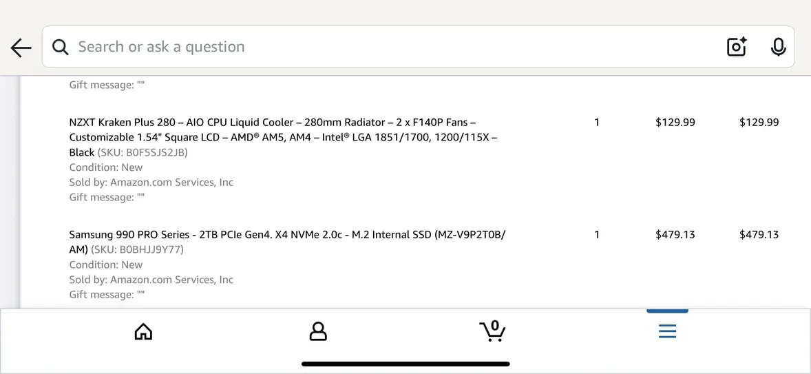 Пользователь Reddit заказал на Amazon один SSD Samsung 990 PRO и по ошибке получил 10 накопителей почти на 4800 долларов
