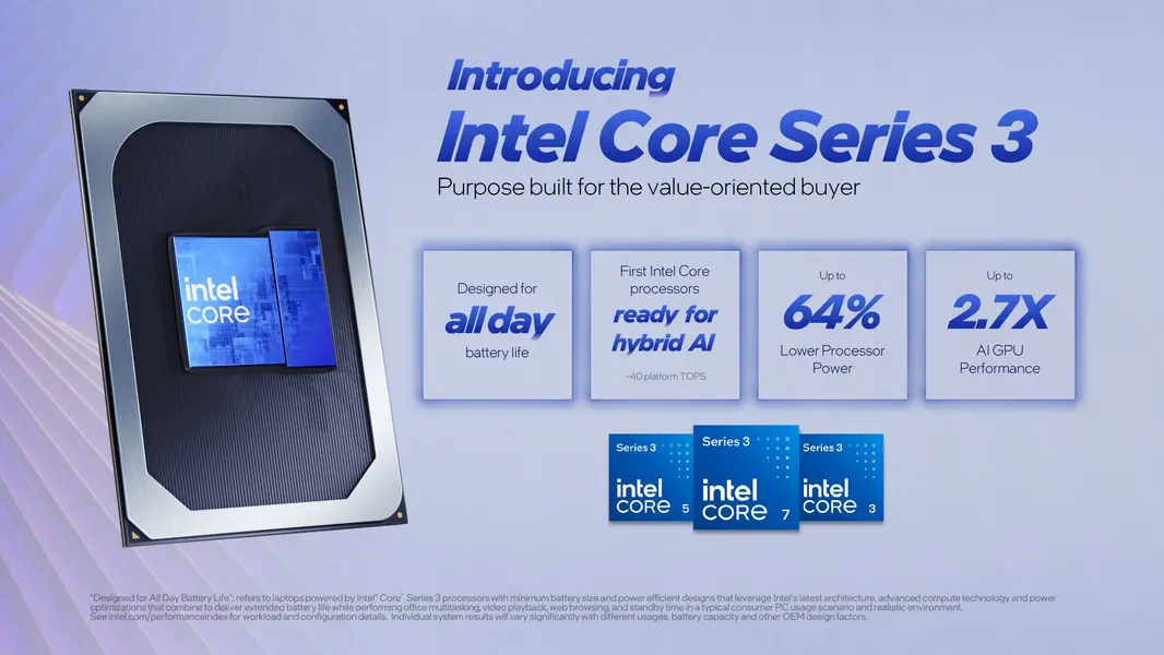 Первый ноутбук на базе Intel Wildcat Lake выходит в продажу дешевле 600 долларов, обходя MacBook Neo от Apple по объему оперативной памяти и времени автономной работы