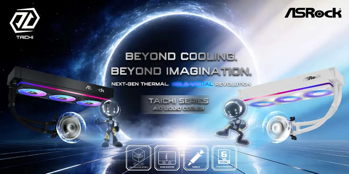 ASRock расширяет линейку Taichi перед Computex 2026: нас ждут новые RX 9070 XT, 540Hz OLED-мониторы и СЖО AQUA