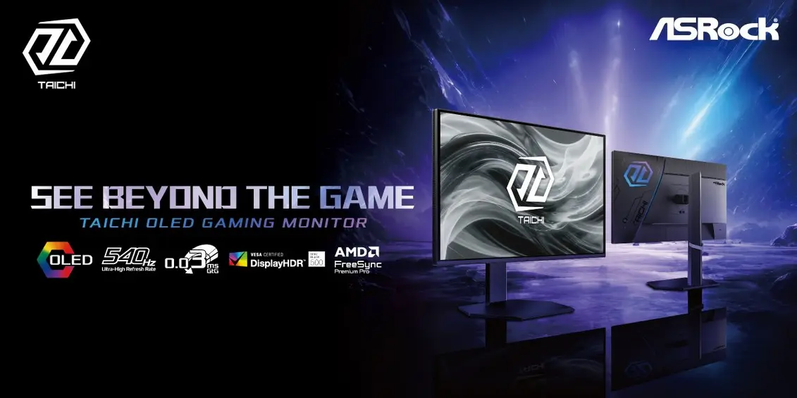 ASRock расширяет линейку Taichi перед Computex 2026: нас ждут новые RX 9070 XT, 540Hz OLED-мониторы и СЖО AQUA