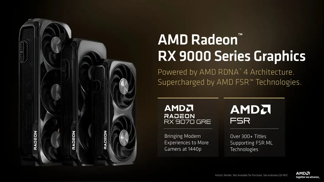 Представлена видеокарта AMD Radeon RX 9070 GRE 12 GB: 48 ядер &laquo;RDNA 4&raquo;, до 22% быстрее 5060 Ti и цена 549 долларов