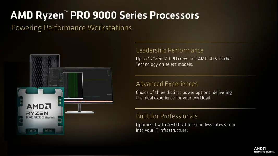 Процессоры AMD Ryzen AI PRO 400 и Ryzen 9 PRO 9965X3D с технологией 3D V-Cache дебютируют в третьем квартале 2026 года