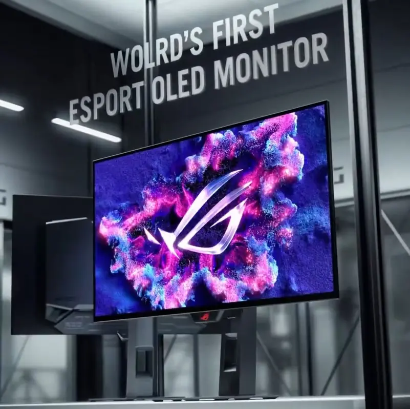 ASUS анонсировала первый в мире 24,5-дюймовый OLED-монитор для «eSports»