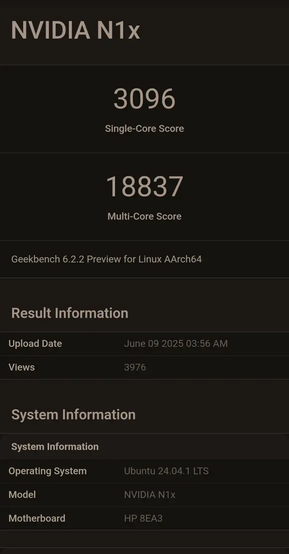 Будущий SoC NVIDIA N1x не смог догнать чип Apple M3 Max образца 2023 года в предрелизных тестах Geekbench 6