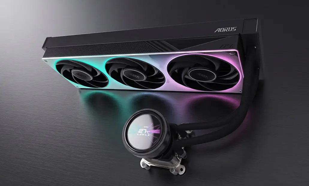 GIGABYTE выпускает «AORUS ELITE» — новые СЖО и корпус, который заменяет монитор