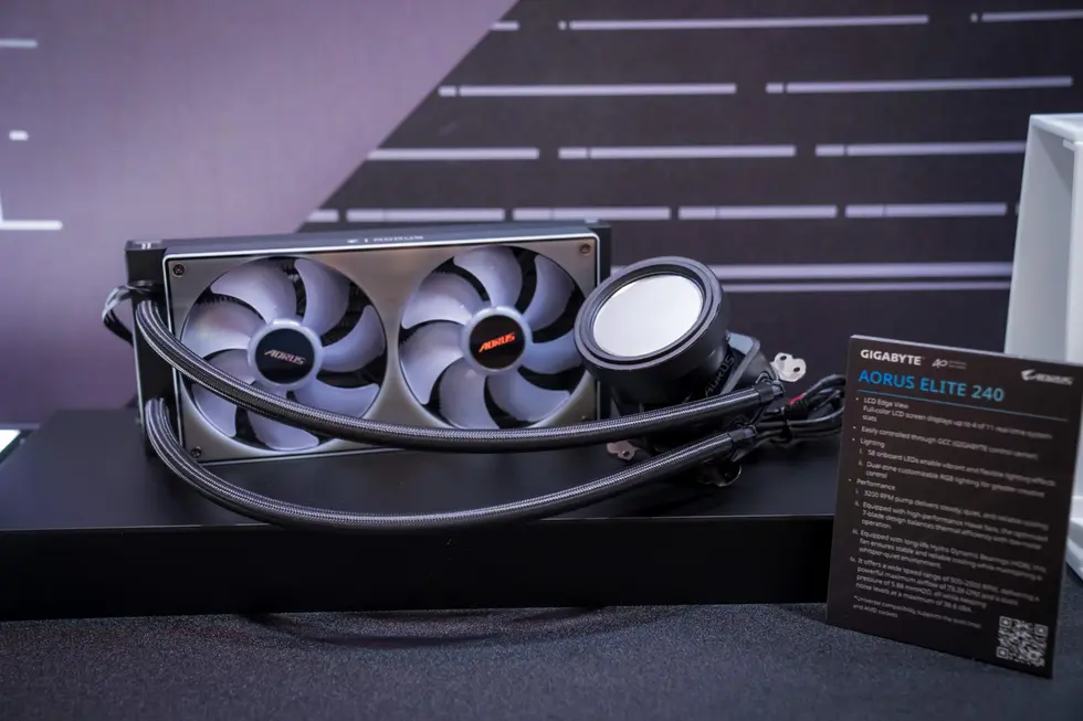 GIGABYTE выпускает «AORUS ELITE» — новые СЖО и корпус, который заменяет монитор