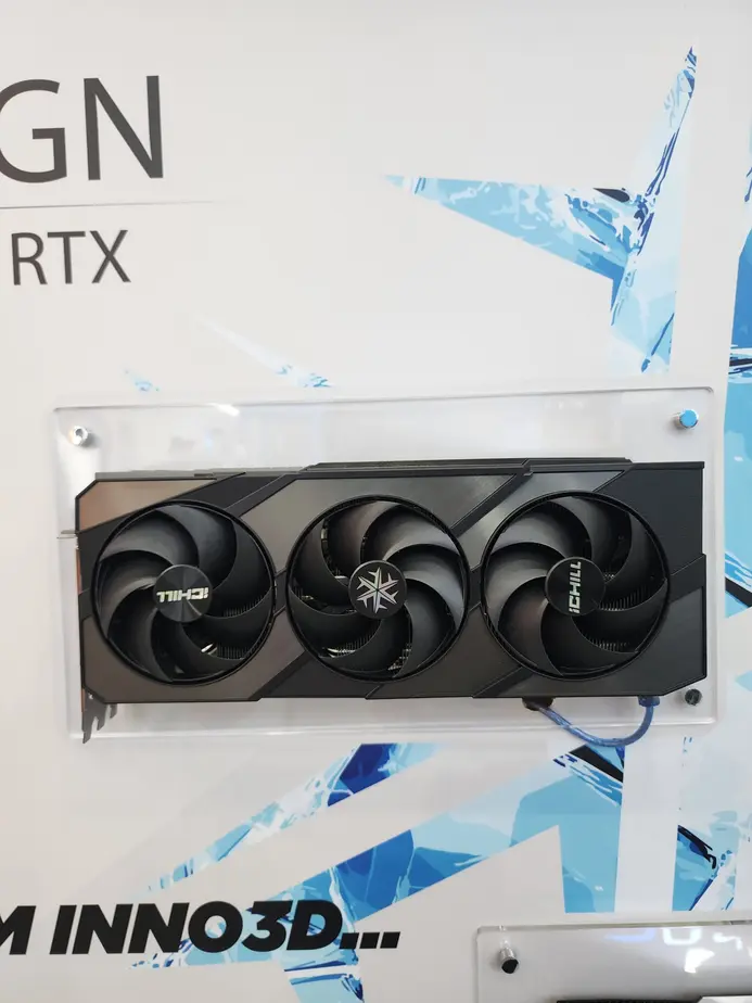 Концептуальные видеокарты Inno3D нового поколения на базе NVIDIA RTX получат улучшенное охлаждение, LCD-дисплеи и сквозные вентиляторы