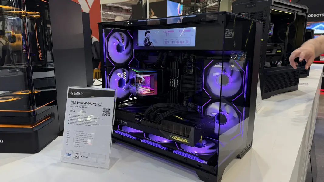 LIAN LI решает проблему продуваемости стеклянных панелей в LANCOOL 4 на Computex 2026: мощная рабочая станция и обновленная линейка O11